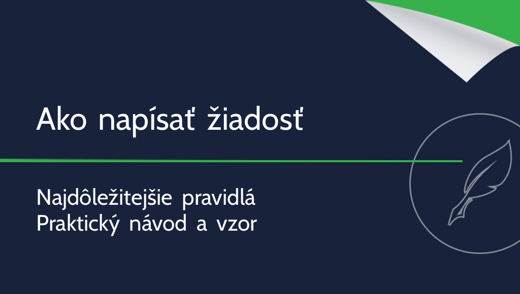 Ako napísať žiadosť? Najdôležitejšie pravidlá