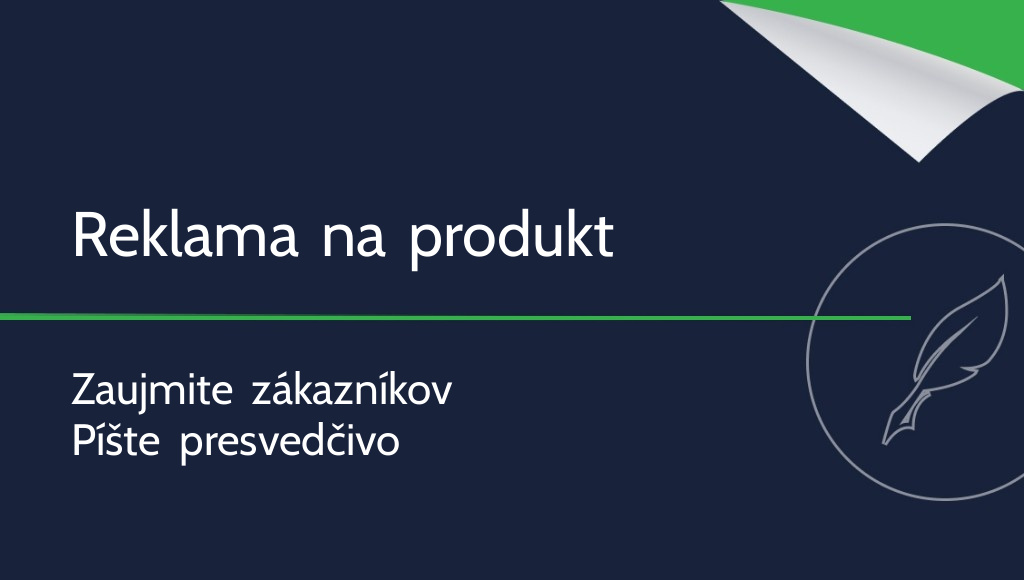 Ako napísať reklamu na produkt?